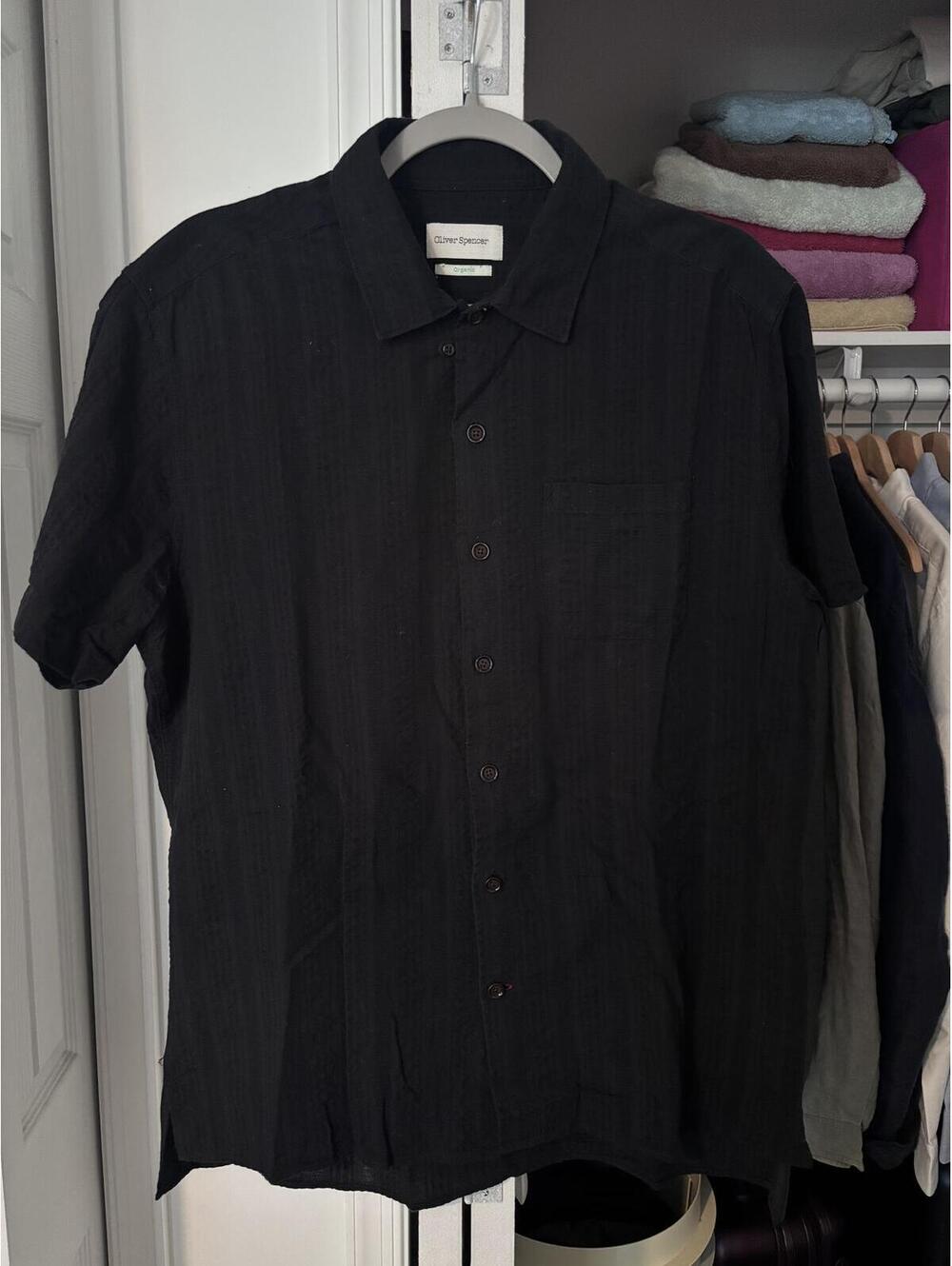Oliver Spencer Stripe/Seersucker Shirt